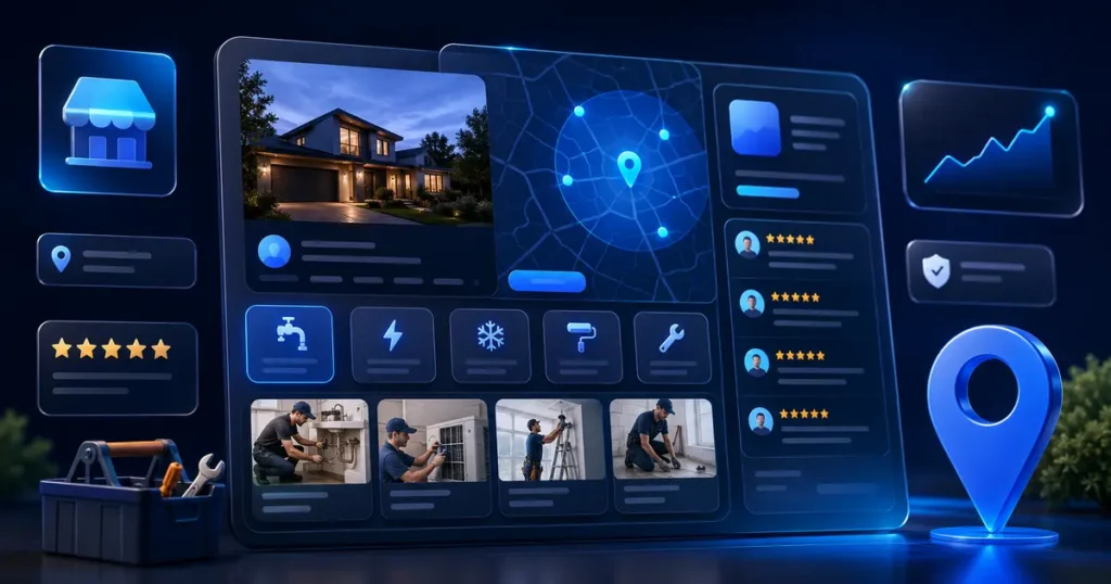 Google Business Profile optimization elements for a home service company