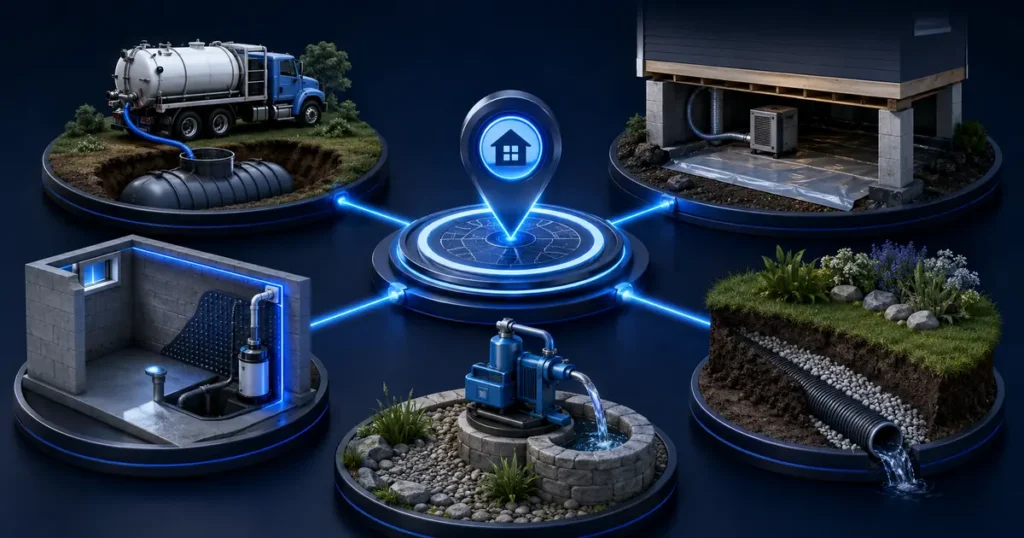 Inoviqa’s five Local SEO niches: septic, crawl space, waterproofing, well and drainage