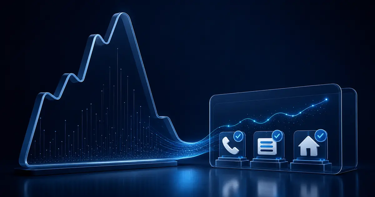Qualified calls and estimate requests compared with high but unproductive website traffic